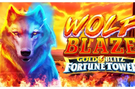 Wolf Blaze Gold Blitz Fortune Tower slot cover