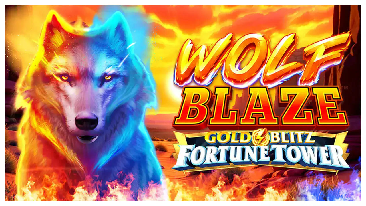 Wolf Blaze Gold Blitz Fortune Tower slot cover