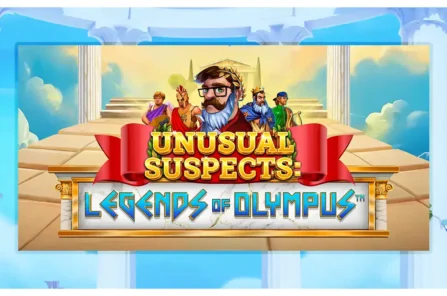 Unusual Suspects Legends of Olympus slot cover