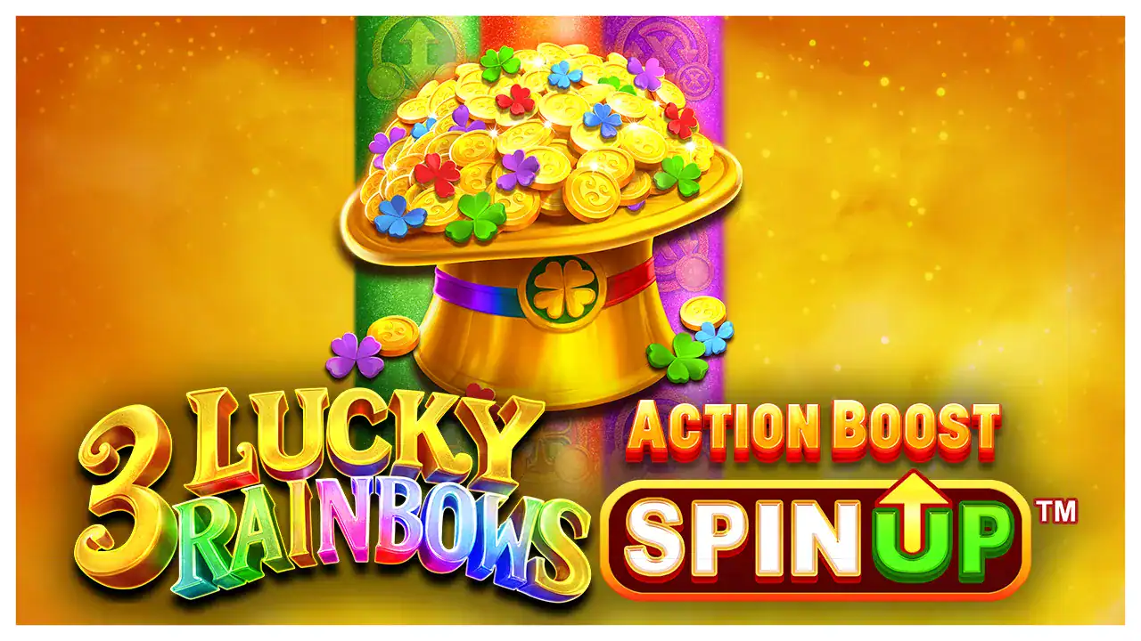 3 Lucky Rainbows Action Boost SpinUP slot cover