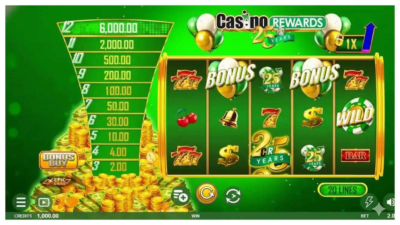 Casino Rewards 25 Years Slot s2 Casino Rewards 25 Years Slot s2