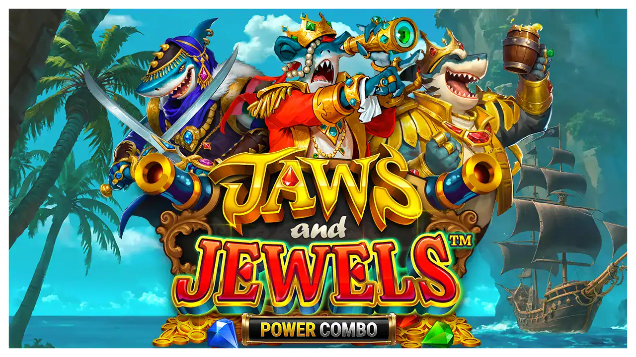 Jaws and Jewels Power Combo slot cover Jaws and Jewels Power Combo slot cover