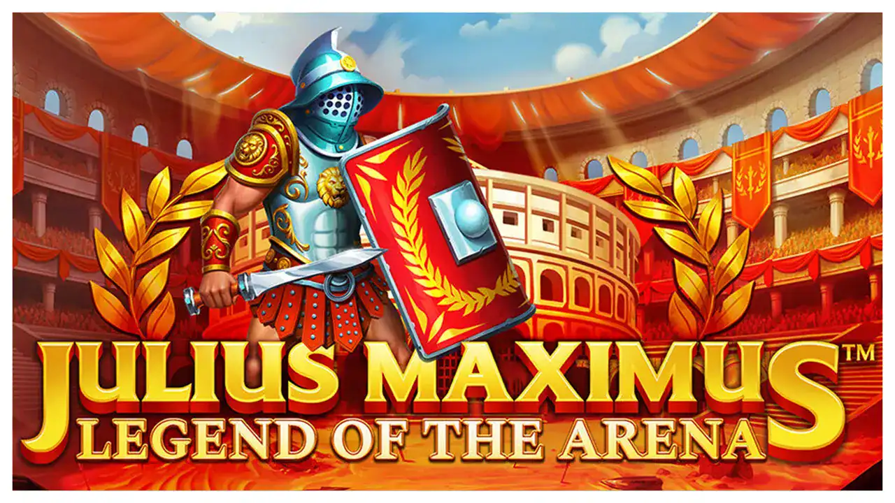Julius Maximus Legend of the Arena slot cover Julius Maximus Legend of the Arena slot cover
