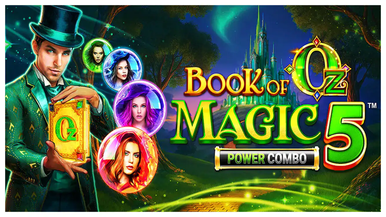 Book of Oz Magic 5 POWER COMBO slot cover Book of Oz Magic 5 POWER COMBO slot cover