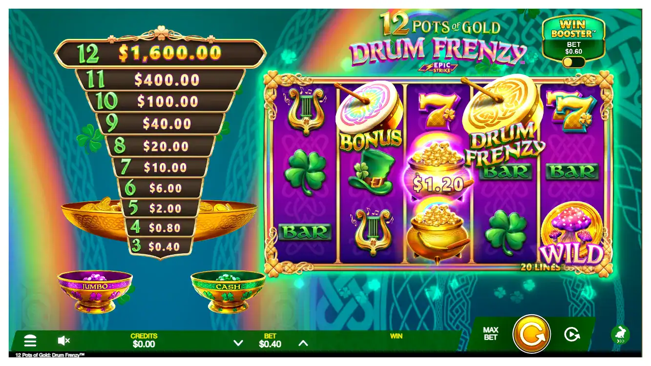 12 Pots of Gold Drum Frenzy s1. 12 Pots of Gold Drum Frenzy s1.